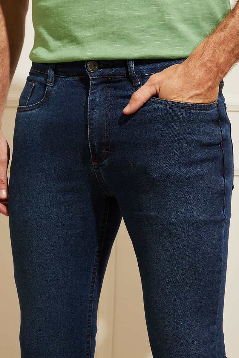 Calca-Masculina-Jeans-Slim---Azul-