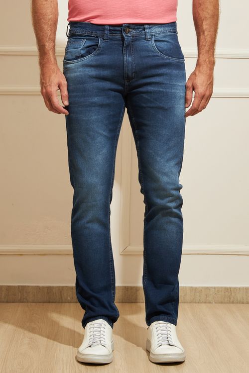 Calça Jeans Masculina Slim Guitta Rio - Azul