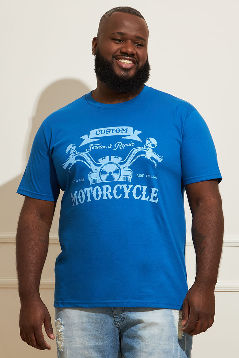 Camiseta-Masculina-Plus-Size-Motorcycle
