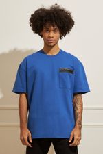 Camiseta-Masculina-Ziper---Azul