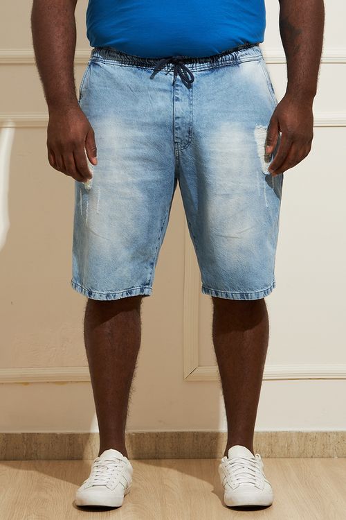 Bermuda  Jeans Masculina Plus Size