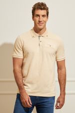 Camisa-Polo-Masculina-Bolso---Bege