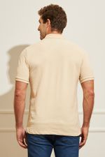 Camisa-Polo-Masculina-Bolso---Bege