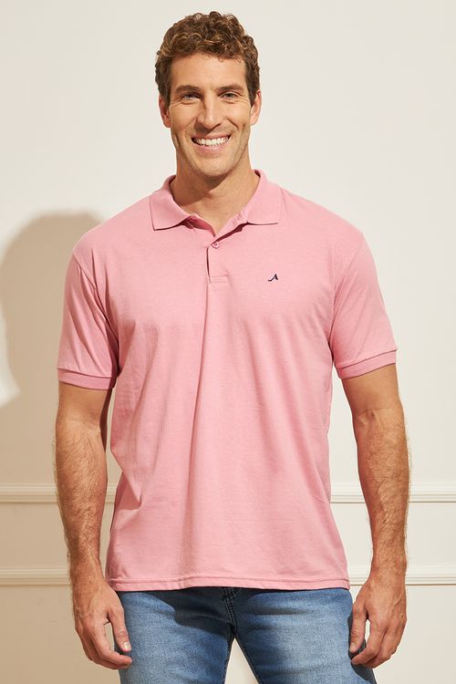 Camisa Polo Masculina - Rosa