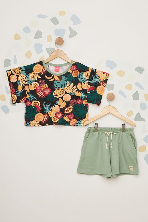 Conjunto Floral Juvenil