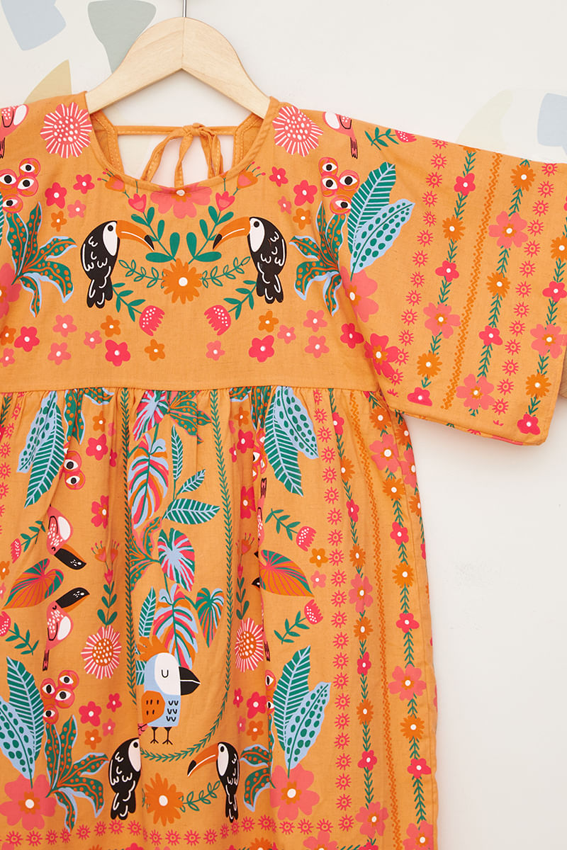 Vestido-Juvenil-Feminino-Tropical---Bege