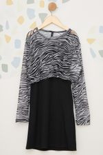 Vestido-Juvenil-Feminino-Zebra