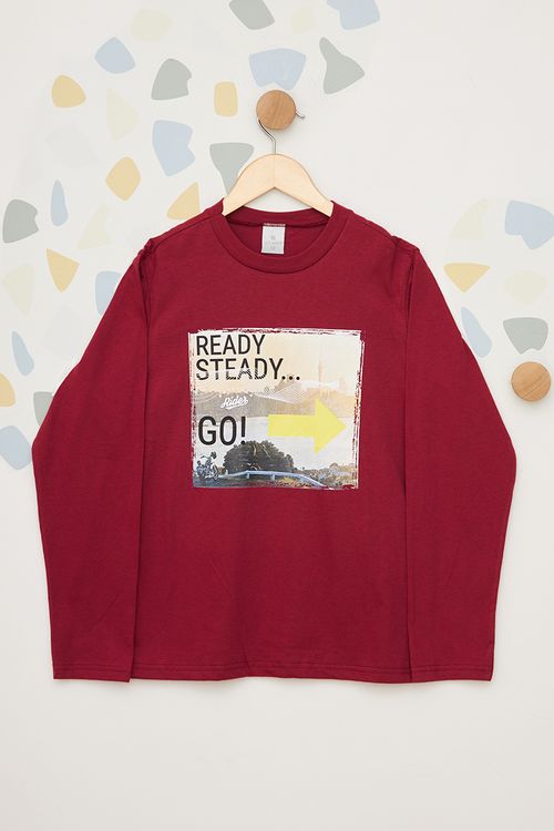 Camiseta Manga Longa Ready Juvenil