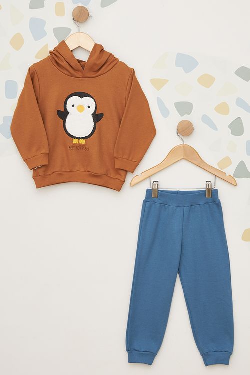 Conjunto Moletom Pinguim Infantil