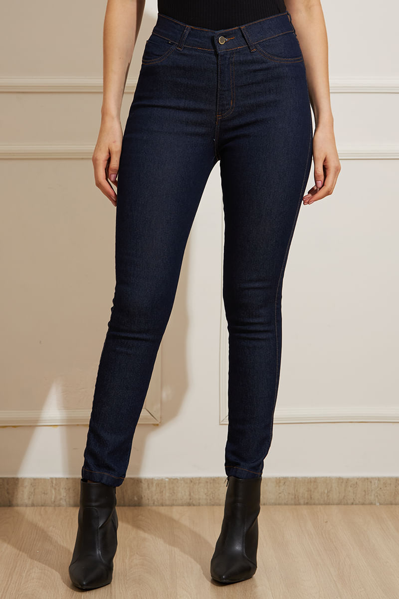 Calça Jeans Feminina Adulto Skinny Com Elastano 27201 Biotipo Jeans 36 -  Malhas Ferju