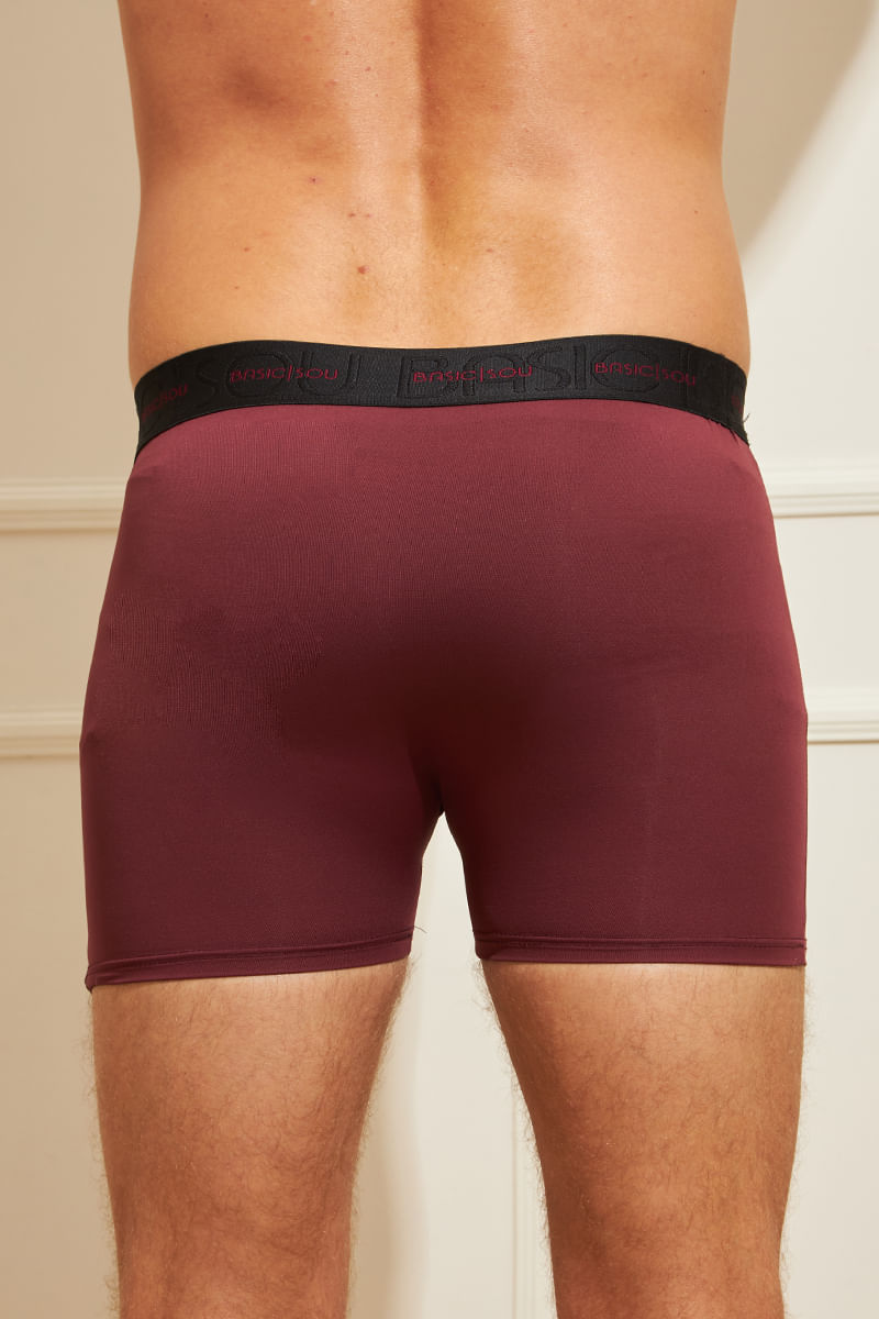 Calcinha Calvin Klein Underwear Boxer Basic Vermelha - Compre Agora