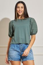 Blusa-Feminina-Manga-Laise