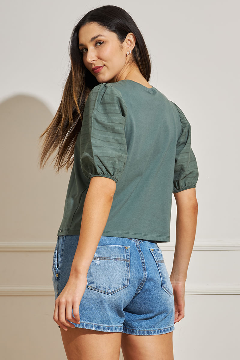Blusa-Feminina-Manga-Laise