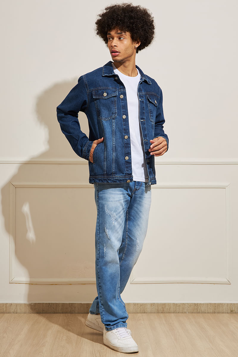 Jaqueta-Masculina-Jeans-Trucker---Azul