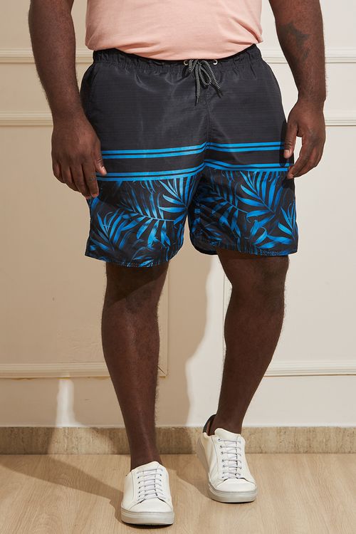 Bermuda Plus Size Masculina Listras