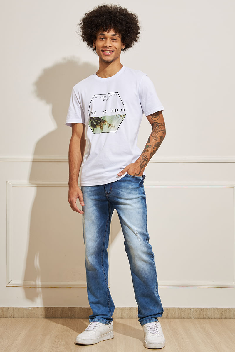 Calca-Masculina-Jeans-Slim---Azul