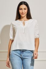 Blusa-Feminina-Manga-Laise---Branco