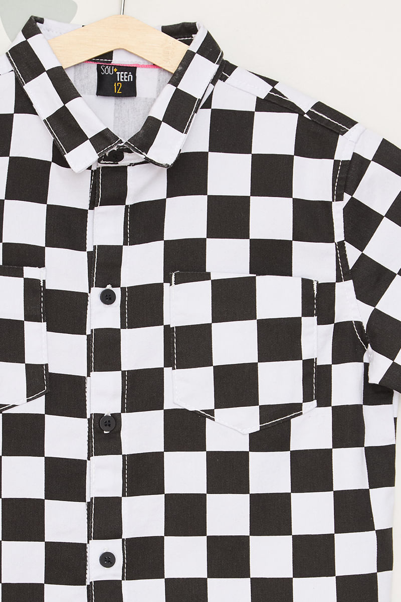 Camisa-Juvenil-Masculina-Quadriculada