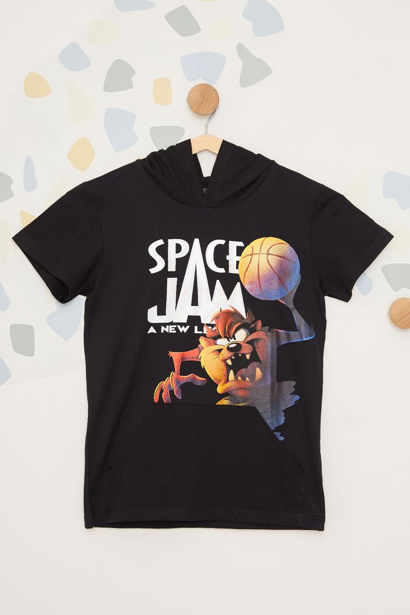 Camiseta-Juvenil-Masculina-Space-Jam-e-Taz-Mania