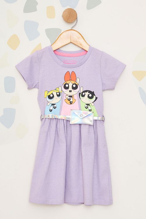 Vestido Meninas Super Poderosas Infantil