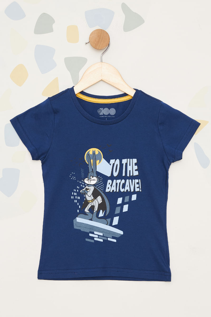 Camiseta-Infantil-Masculina-Pernalonga-x-Batman