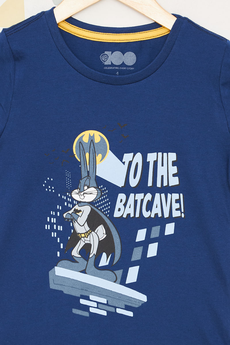 Camiseta-Infantil-Masculina-Pernalonga-x-Batman