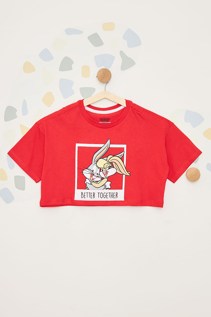 Camiseta Lola Bunny e Pernalonga Juvenil