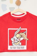 Camiseta-Juvenil-Feminina-Lola-Bunny-e-Pernalonga
