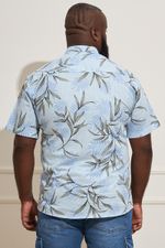 Camisa-Masculina-Plus-Size-Tropical---Azul