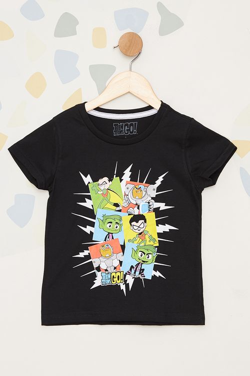 Camiseta Manga Curta Jovens Titãs Infantil
