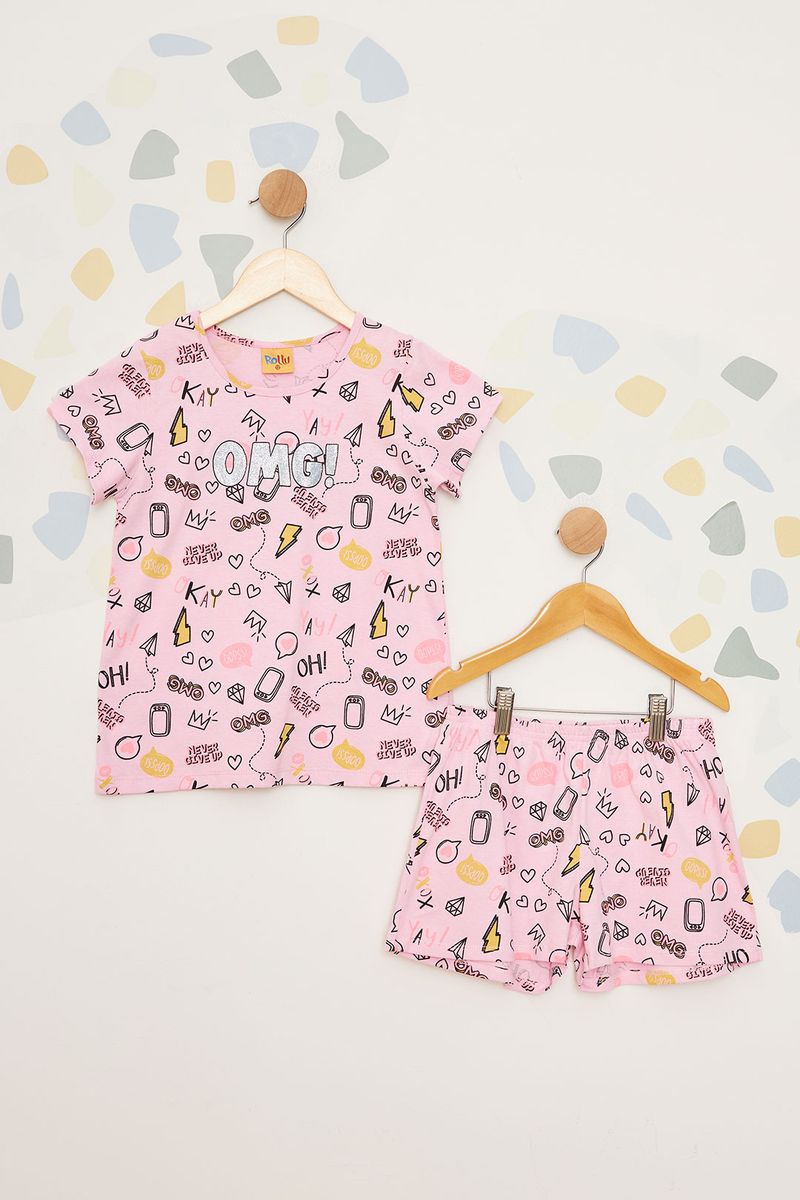 Pijama-Infantil-Feminino-Internet----Rosa