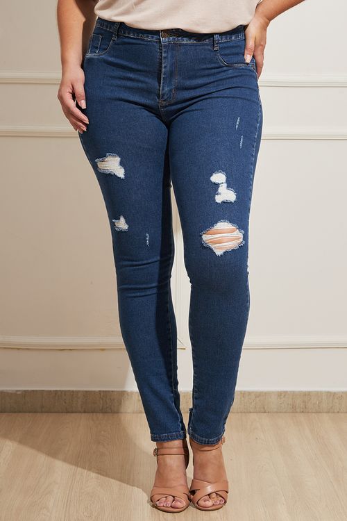 Calça Feminina Jeans Skinny Sawary