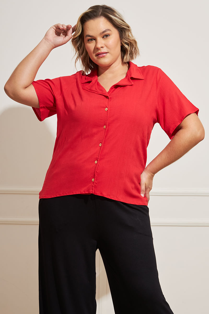 Camisa-Feminina-Plus-Size---Vermelho
