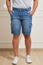 Bermuda-Masculina-Jeans-Cargo