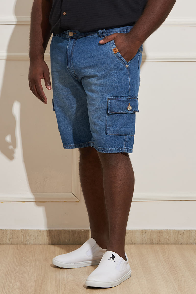 Bermuda-Masculina-Plus-Size-Jeans-Cargo