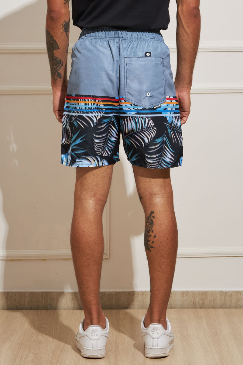 Bermuda-Masculina-Tactel-Listras-e-Folhas