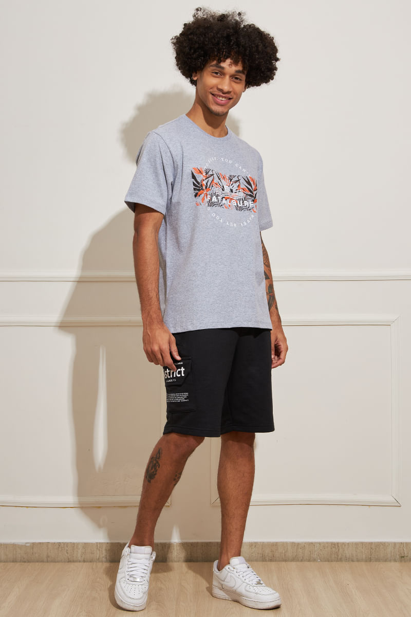 Camiseta-Masculina-Folhas---Cinza