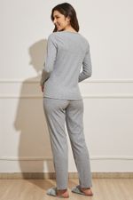 Pijama-Feminino-Ribana-com-Renda---Cinza