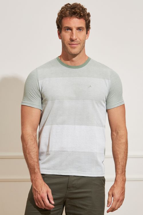 Camiseta Masculina Listras Degradê