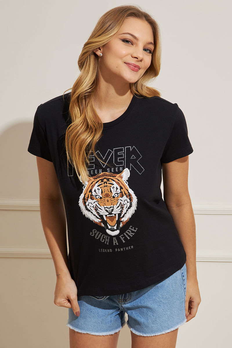 Camiseta-Feminina-Tigre---Preto