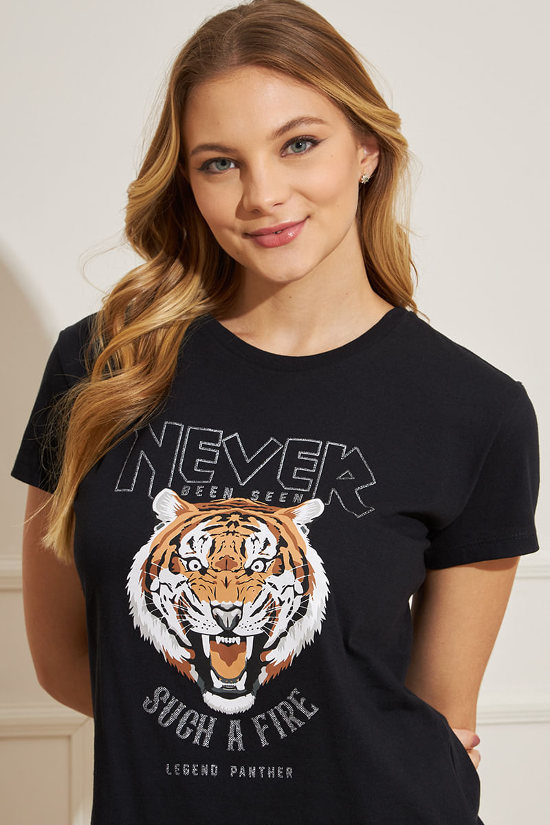 Camiseta-Feminina-Tigre---Preto