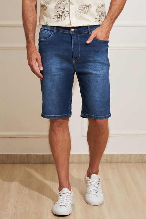 Bermuda Jeans Masculina Puídos