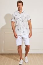 Bermuda-Masculina-Jeans-Amassado---Branco