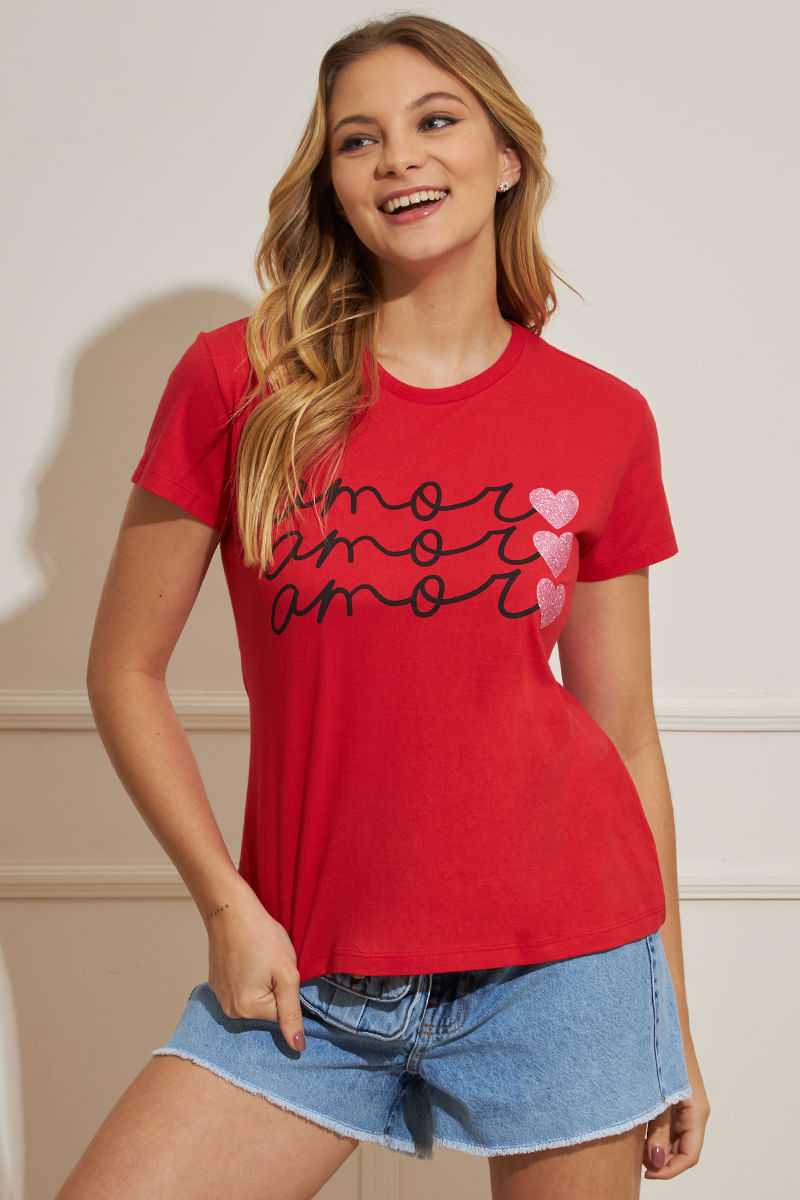 Camiseta-Feminina-Amor---Vermelho