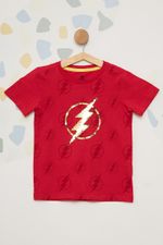 Camiseta-Infantil-Masculina-Flash---Vermelho