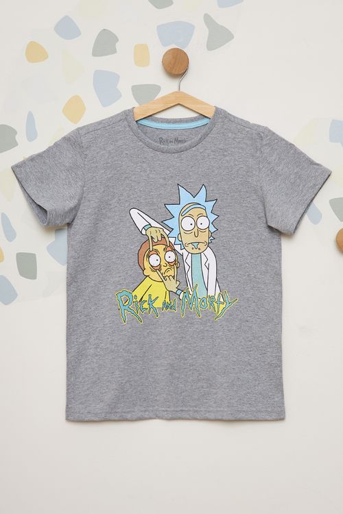 Camiseta Manga Curta Juvenil Rick&Morty