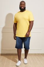 Camiseta-Plus-Size-Masculina-Basica---Amarelo