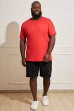 Camiseta-Plus-Size-Masculina-Basica---Vermelho