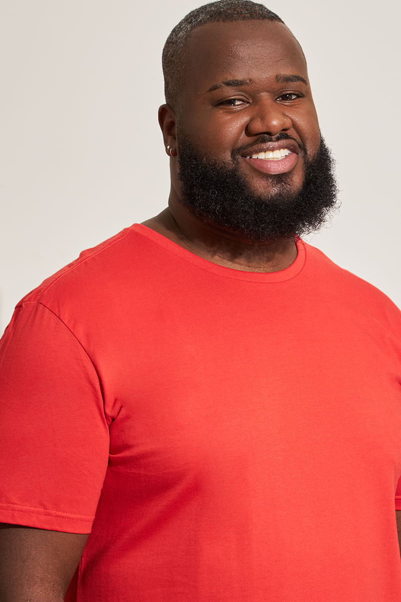 Camiseta-Plus-Size-Masculina-Basica---Vermelho