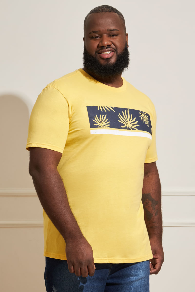 Camiseta-Plus-Size-Masculina-Folhas